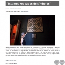 Estamos rodeados de símbolos - “AVA ÑE’Ê” DE LUCY YEGROS EN LA BIA 2017 - Jueves, 31 de Agosto, 2017